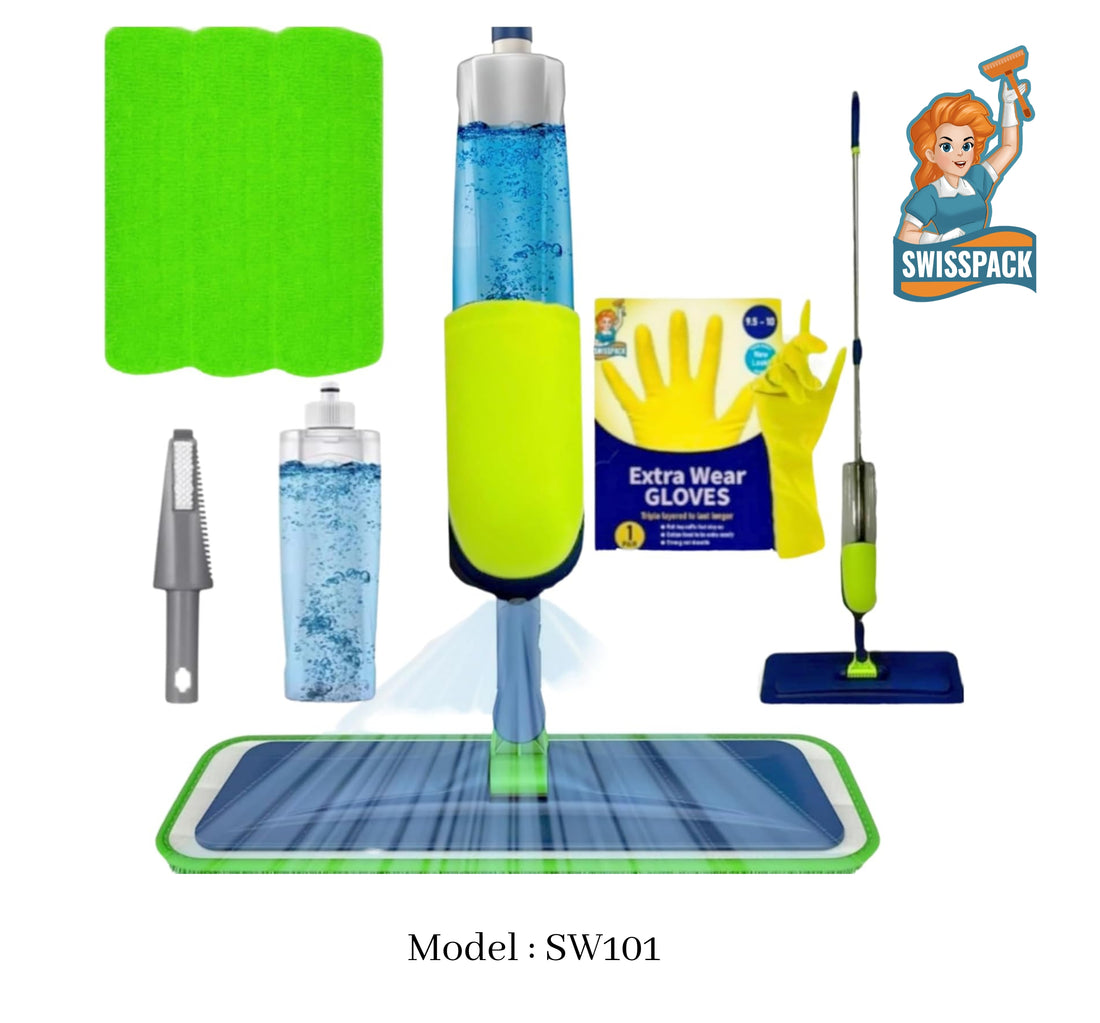 Swisspack 3 Pack Spray Mop Pack- Microfiber Super Absorbent