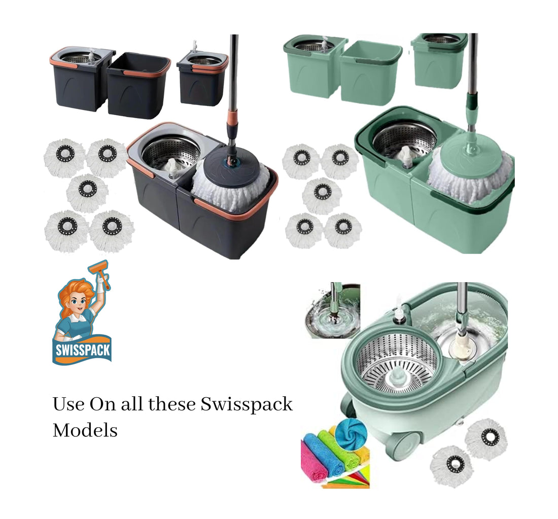 Swisspack 1 pack circular spin mop pads